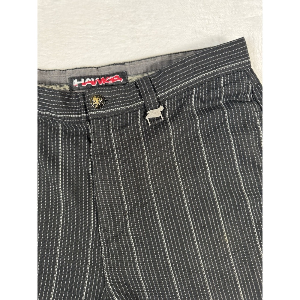 Tony Hawk Men's Size 30‎ Vertical Stripe Skater Shorts 90s Vintage Black